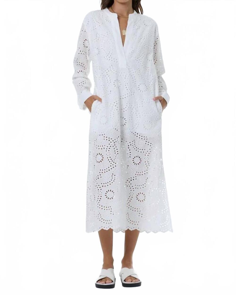 NEW YOUNG FABULOUS & BROKE olinda dress in bone